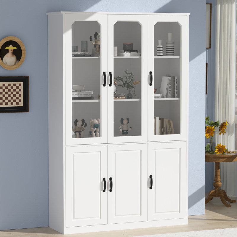 Grand garde-manger avec portes en verre