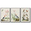 Oiseaux antiques dans la nature IV, encadré sur toile, 3 pièces-91887539-91887540