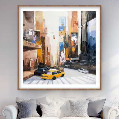 N-y Early in the Morning | Modern Cities Framed Print Decor