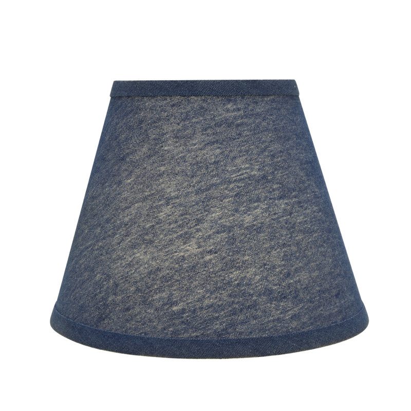 7'' H Denim Fabric Empire Lamp Shade