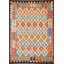 Tapis géométrique réversible en laine 5 x 6