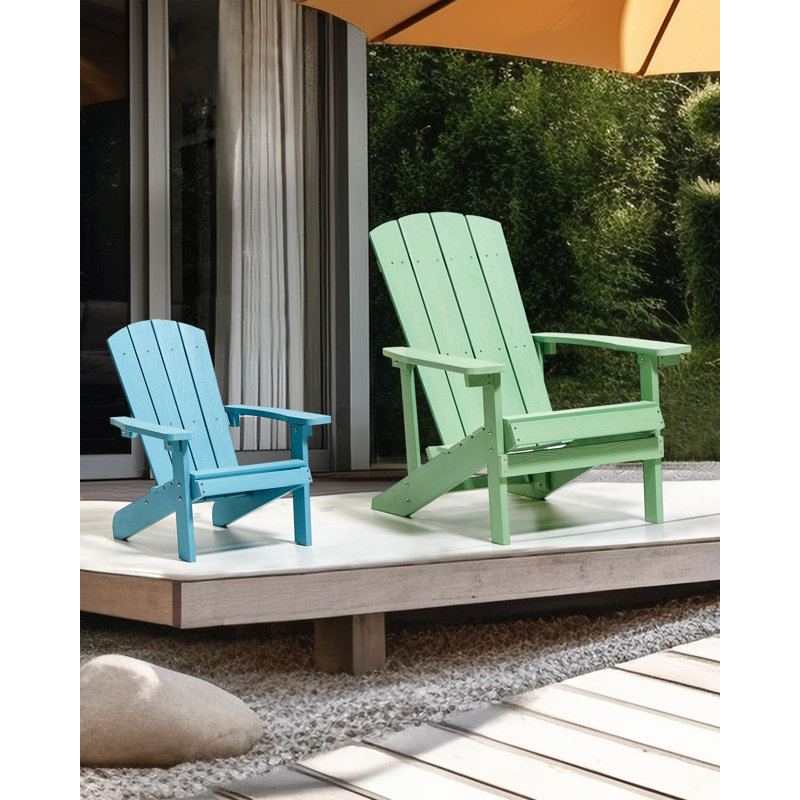 Adirondack Outdoor Adirondack Chair, Light Green