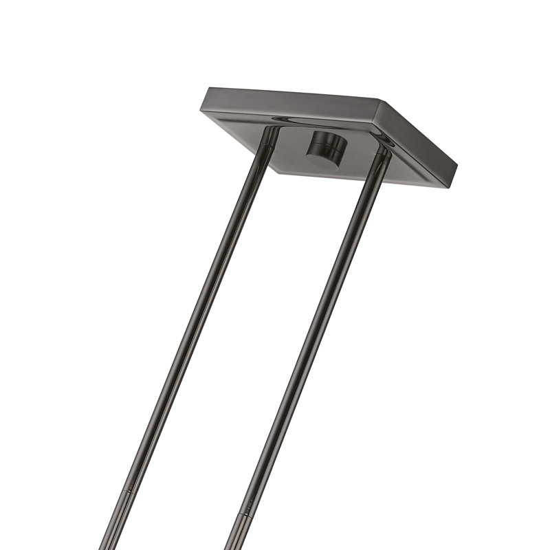 Lustre linéaire Zari, Noir chromé
