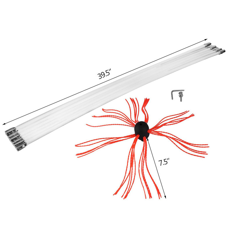 Adjustable Cleaning Brushes with Replaceable Head, 16cm W x 50.8cm L