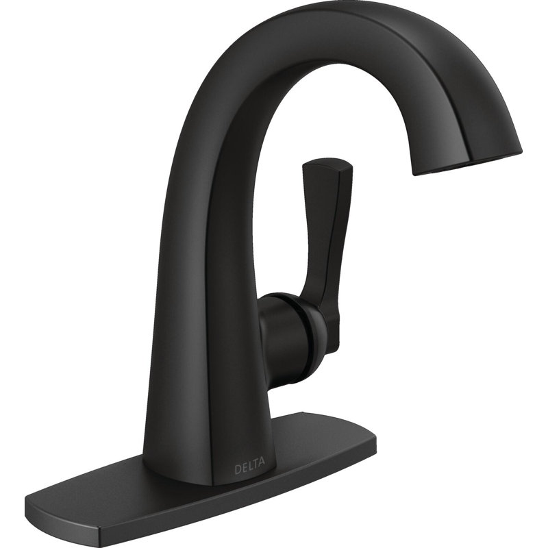 Single Handle Bathroom Faucet, Matte Black