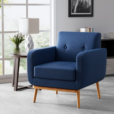 Donka Solid Wood Upholstered Armchairs