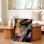 Abstrait, femme, portrait, œil coloré, reproduction d'art sur toile sur toile, abstrait moderne, décoration de salon pour chambre à coucher, bureau, couloir, galerie, décoration murale, décor de salon