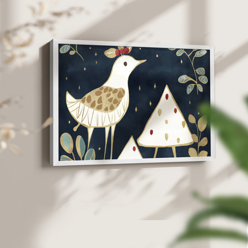 Art de Noël - DCCIV - Reproduction encadrée - Restickable, H 16 po x l 20 po, Blanc
