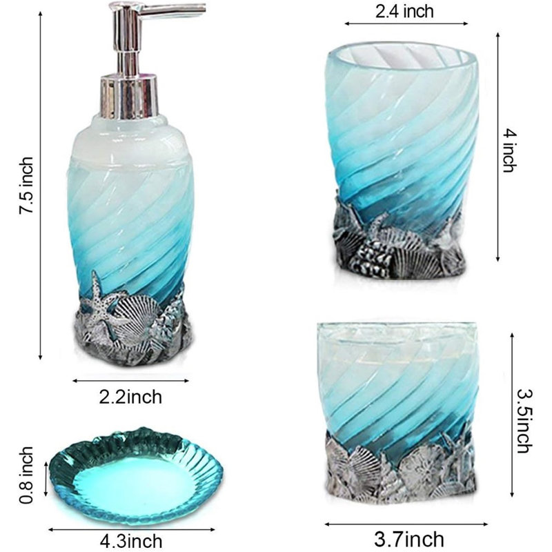 5 PCS Bath Ensemble Set