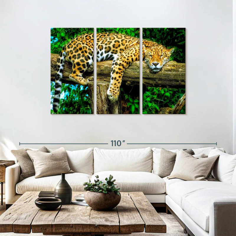 Sleepy Jaguar, 48" H x 74" W