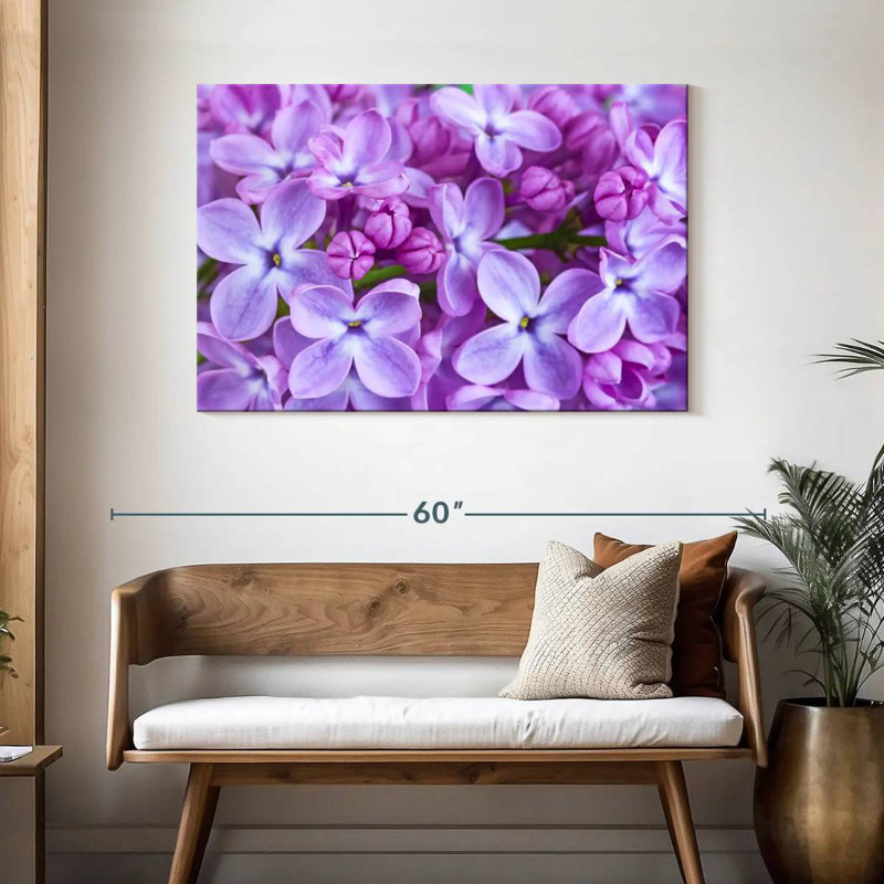 Harnek Blossoming Lilac Flowers, 30" H x 45" W
