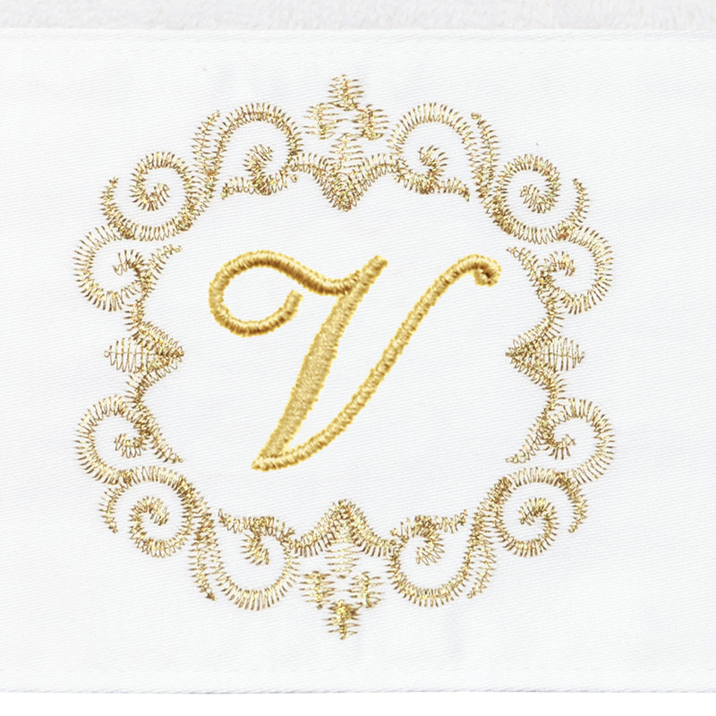 Winston Porter 100% Turkish Cotton MONICA 2PC Embellished Hand Towel Set, V