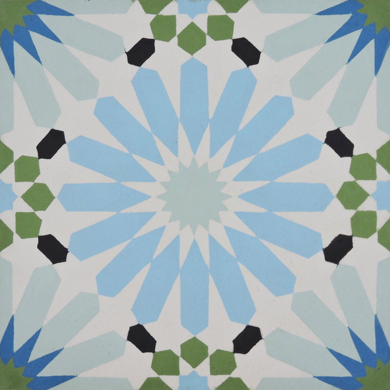 Alhambra 8 in. x 8 in. Honed Tile, Blue
