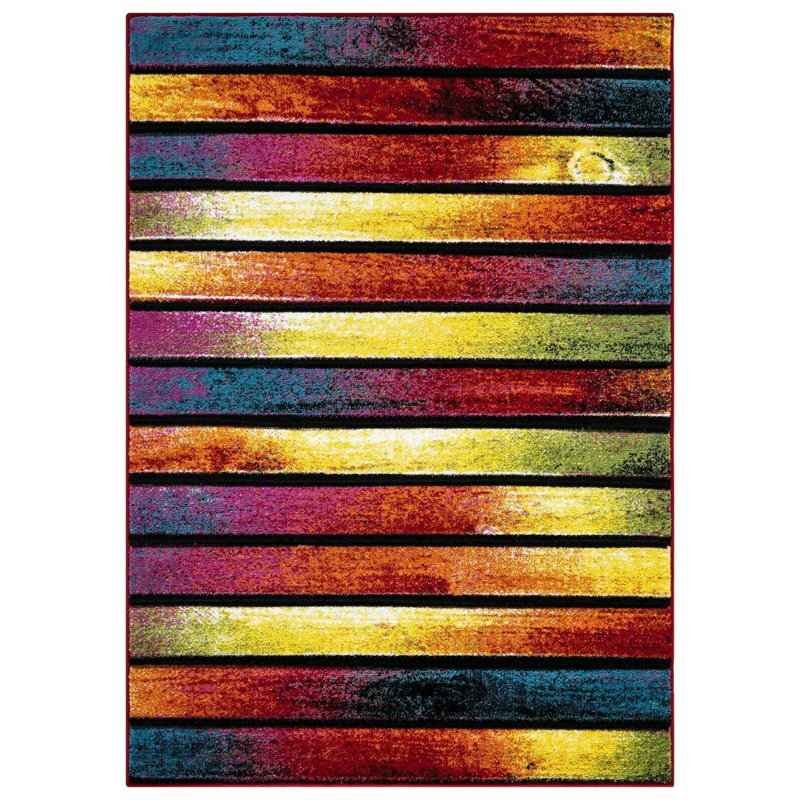 Alveretta Striped Area Rug, Rectangle 120 x 170cm