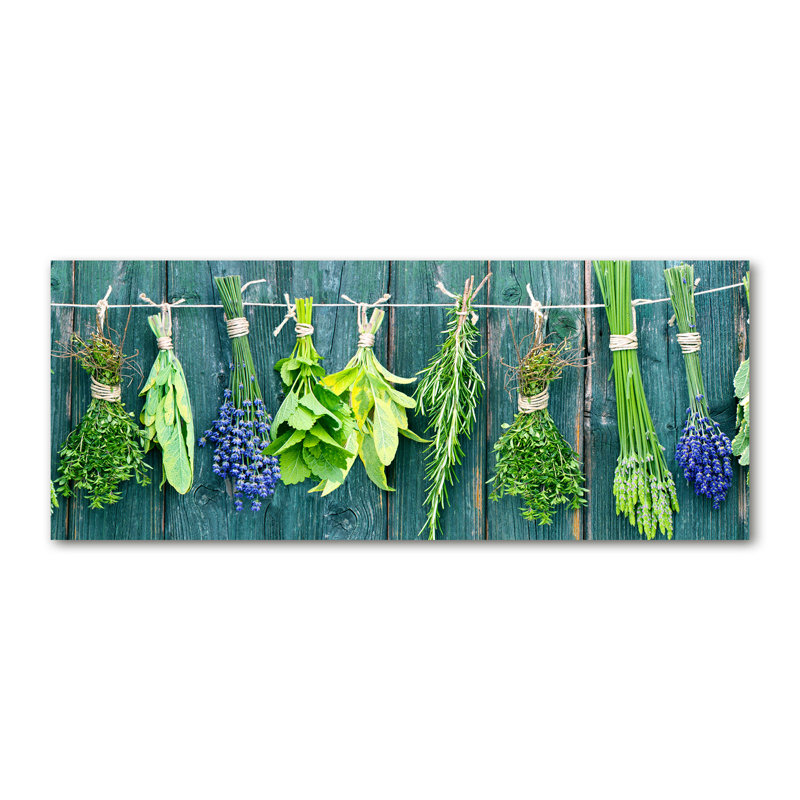 Herbs On A String - Wrapped Canvas Print