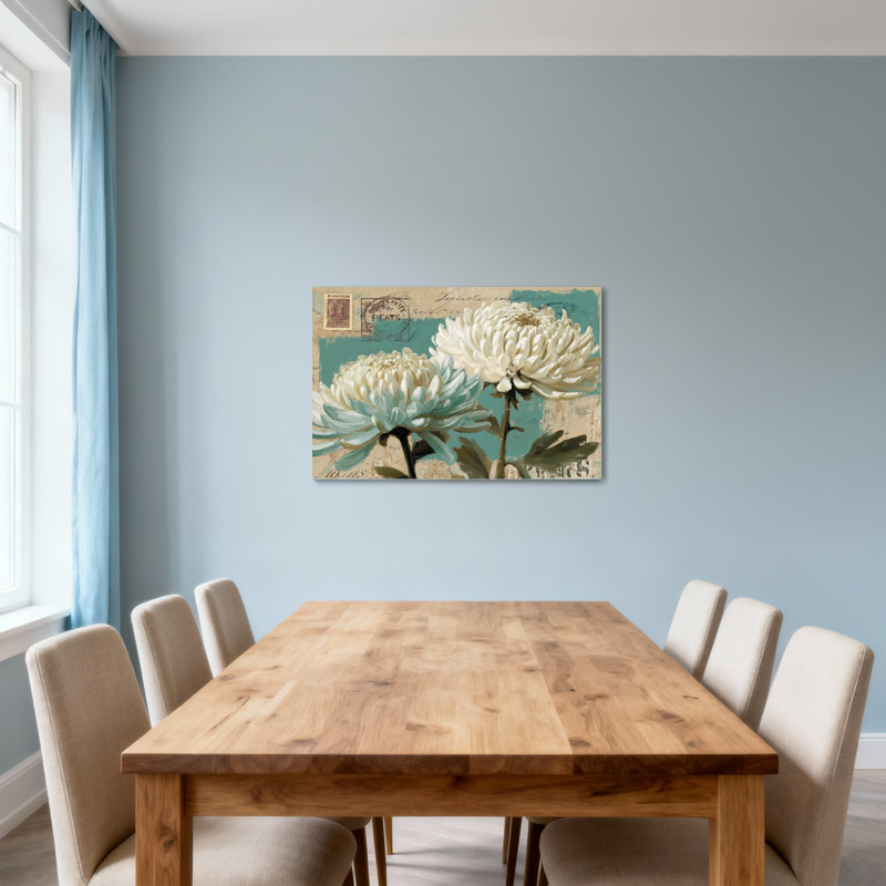 Plantes et fleurs, carte postale rétro, conception de chrysanthème Z251224084240944245