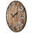 20-Inch Wooden Wall Clock With Metal Numbers