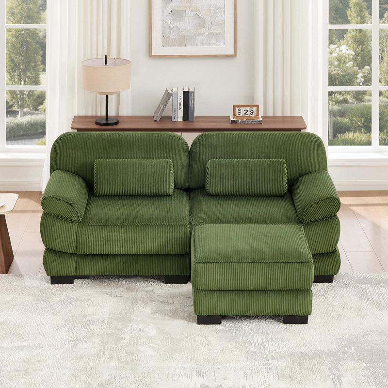 Canapé modulaire Cloud Couch, Green Corduroy