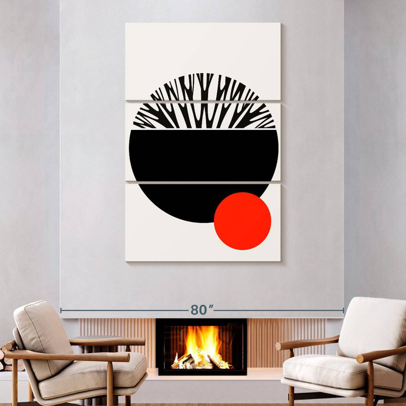Avery Abstractika Red Black, 74" H x 48" W