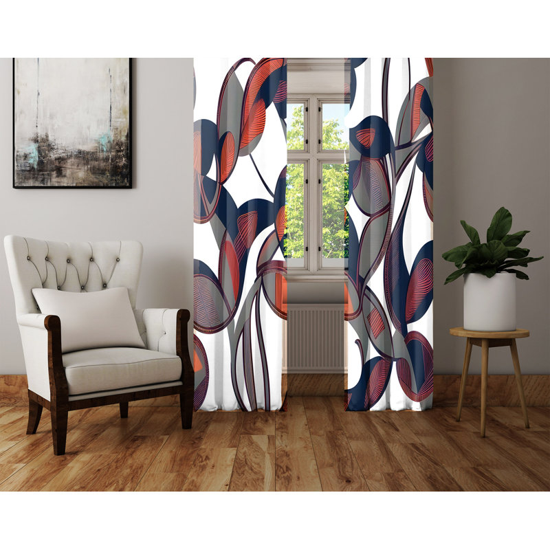 Paire de rideaux semi-transparents Breckynn, L 20 po x L 52 po