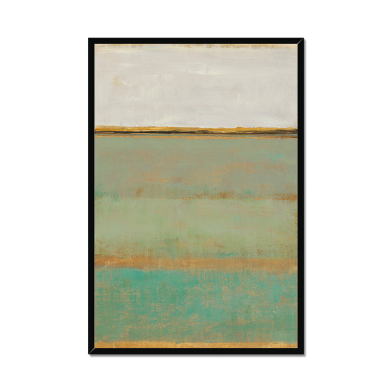 Verdant Field II by Timothy O' Toole - Painting, Black Framed Paper Print, 95cm H x 65cm W