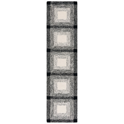 Laramy Hand Tufted Wool Pile Geometric Rug