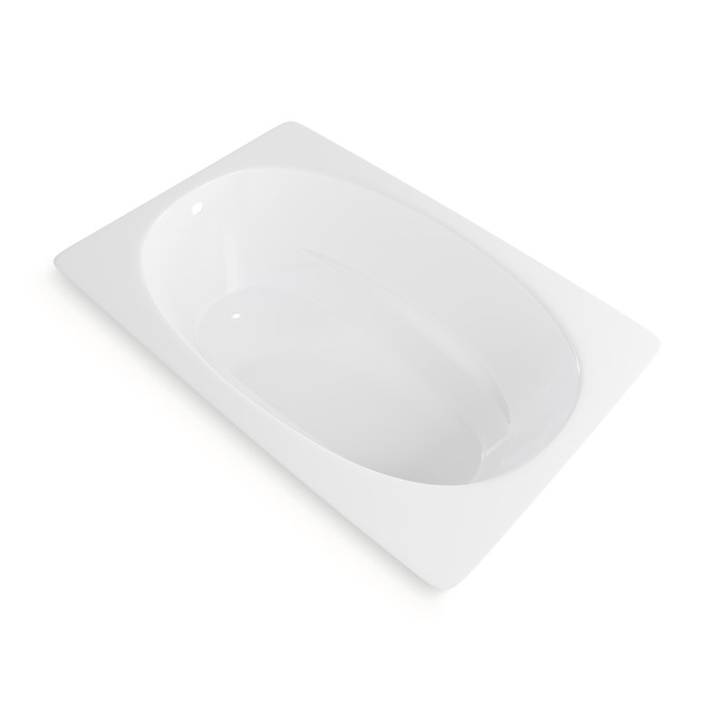 Baignoire de trempage réversible ovale 60 po x 42 po Claire