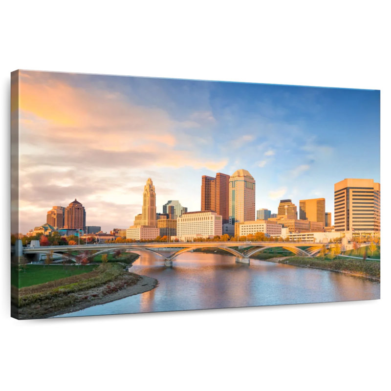 Kavia Columbus Sunset, 32" H x 48" W