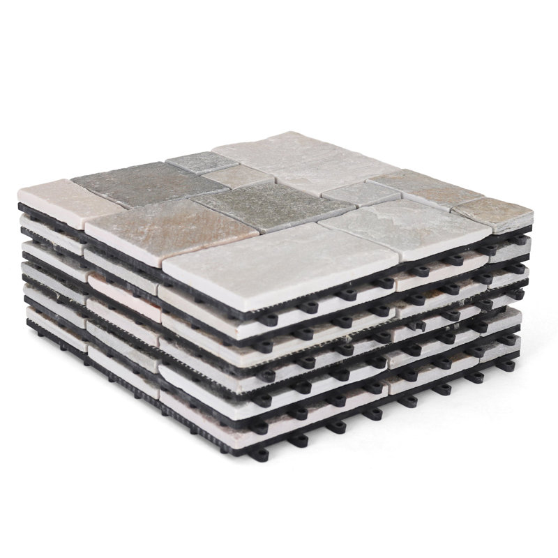 Carreaux de pierre ardoise, Coloré