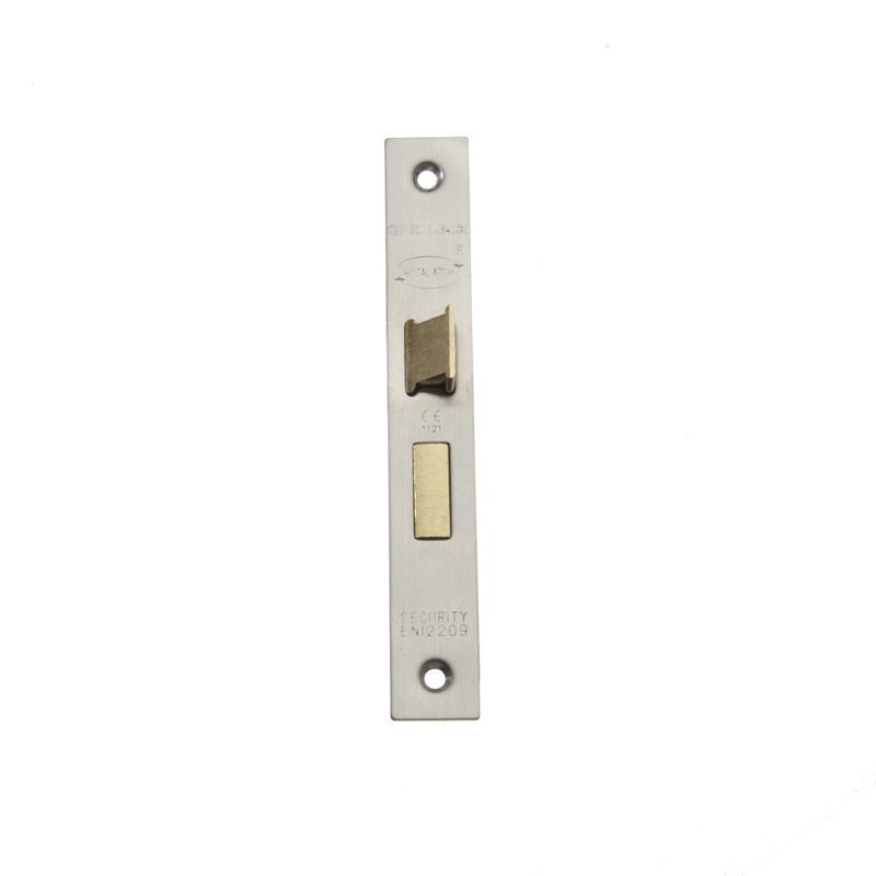 Hulme Bathroom Ce Tested Polished Stainless Steel Lock, 15cm H x 2.3cm W x 6.5cm D, Satin Stainless Steel