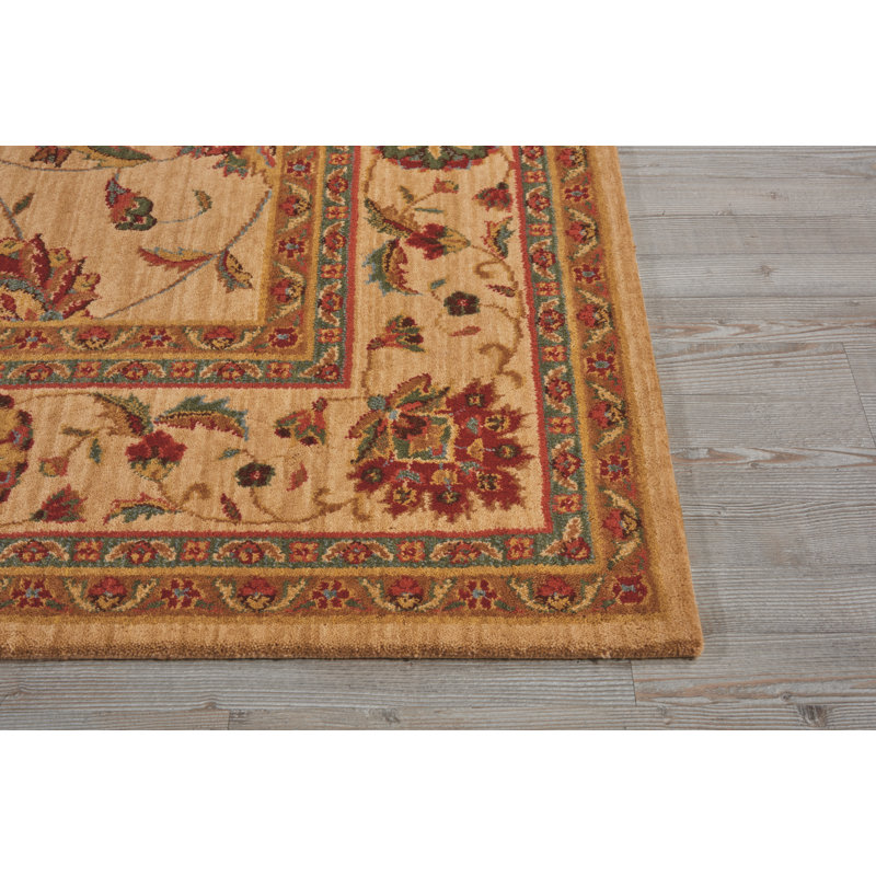 Bardwell Oriental Wool Area Rug, Rectangle 76 x 130cm