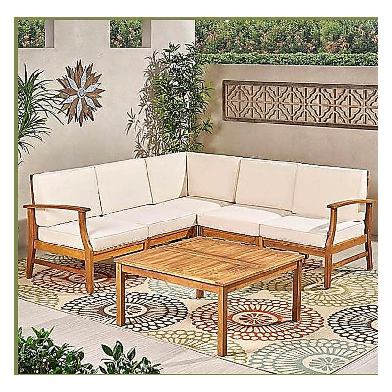 PERLA 6-PCS SOFA SET, CREAM
