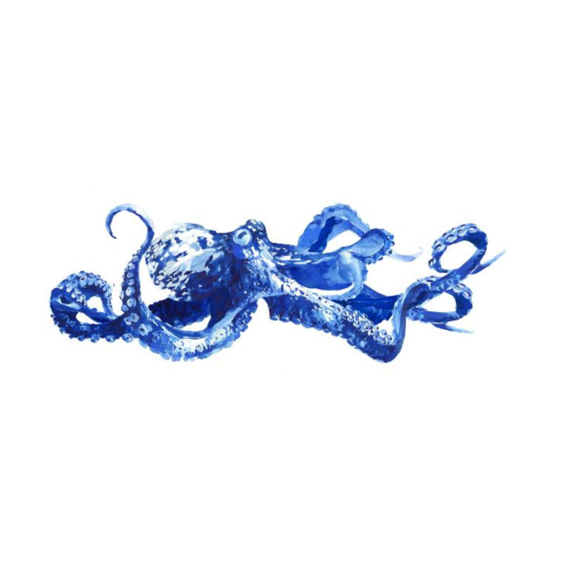 Cobalt Clar par Fern Cassidy - impression, H 40 po x l 80 po, Couche de verre