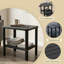 Table d'appoint 17 "avec tablettes