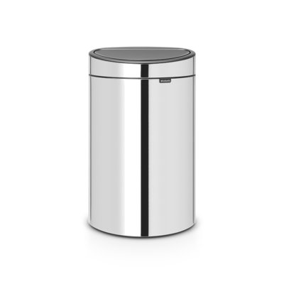 Brabantia Touch Top Trash Can New, 10.6 Gallon (40 liter)