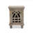 Antique Grey Wood Nightstand