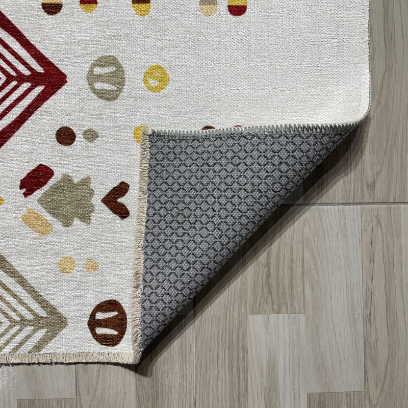 Tapis rectangulaire Voshon avec envers antidérapant, Rectangle 5 pi 3 po x 7 pi 7 po