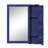 Cargo Blue Finish Vanity Mirror