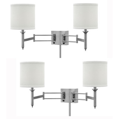 Steel Plug-in Swing Arm Sconce