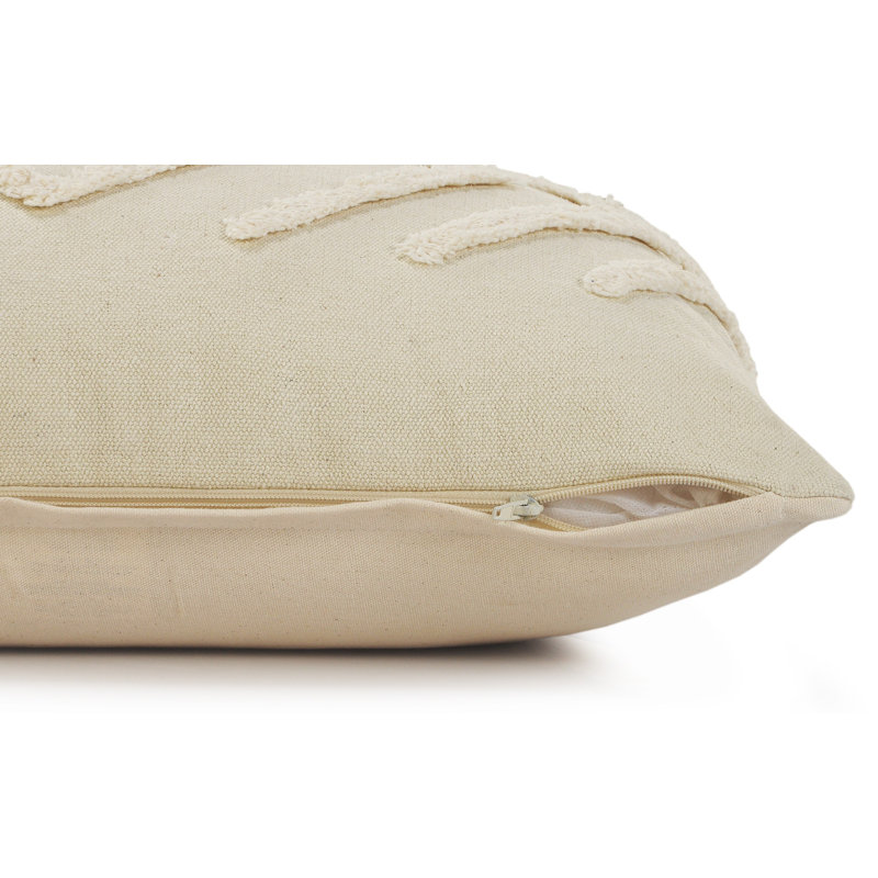 Textured Cotton Throw Pillow