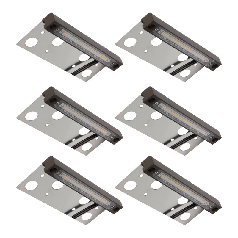 Ensemble de 6 lumières à DEL 6,8 pouces câblées à basse tension