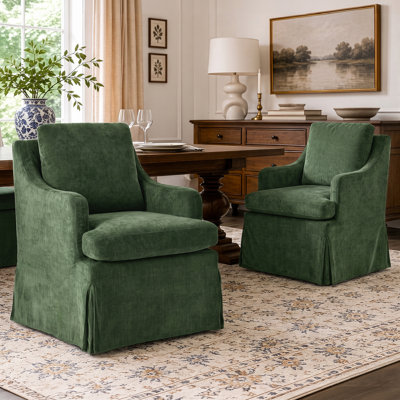 Chaises de salle à manger rembourrées avec roulettes