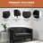Engelhardt Faux Leather Midcentury Barrel Loveseat 2 Seater Sofa Couch for Bedrooms and Living Room.-91760583