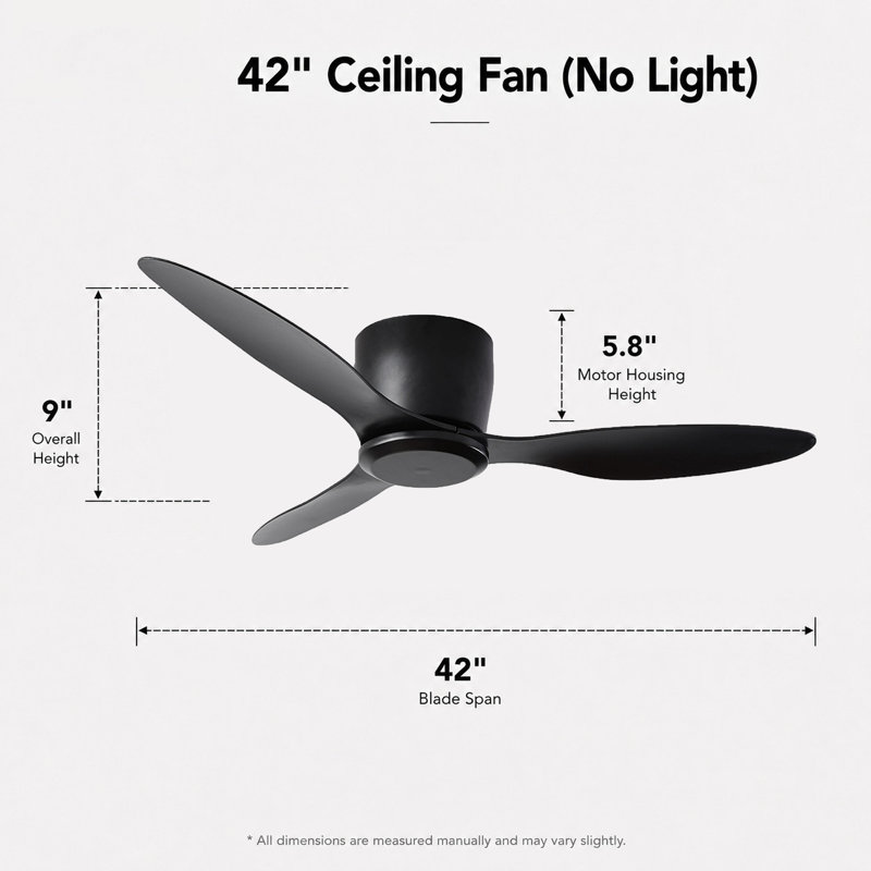 42-Inch Ceiling Fan without light
