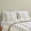 Housse de couette 100% coton - très grand / très grand et gris et très grand avec détails