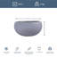 Concrete Effect Bowl Planter, Frostproof Outdoor Plant Pot, Garden Planter with Drainage Holes, Bonsai Pot, Alpine Shallow Planter-794999279-794999276