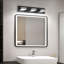 Luminaire de salle de bain moderne à 3 lumières 24 lumières à DEL à intensité variable noire 24cc avec tête réglable 24 po.-1284560494-1284560493
