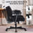Ergonomic Home Office Chair With Adjustable Armrests and Swivel Wheels,350LBS-2061540684