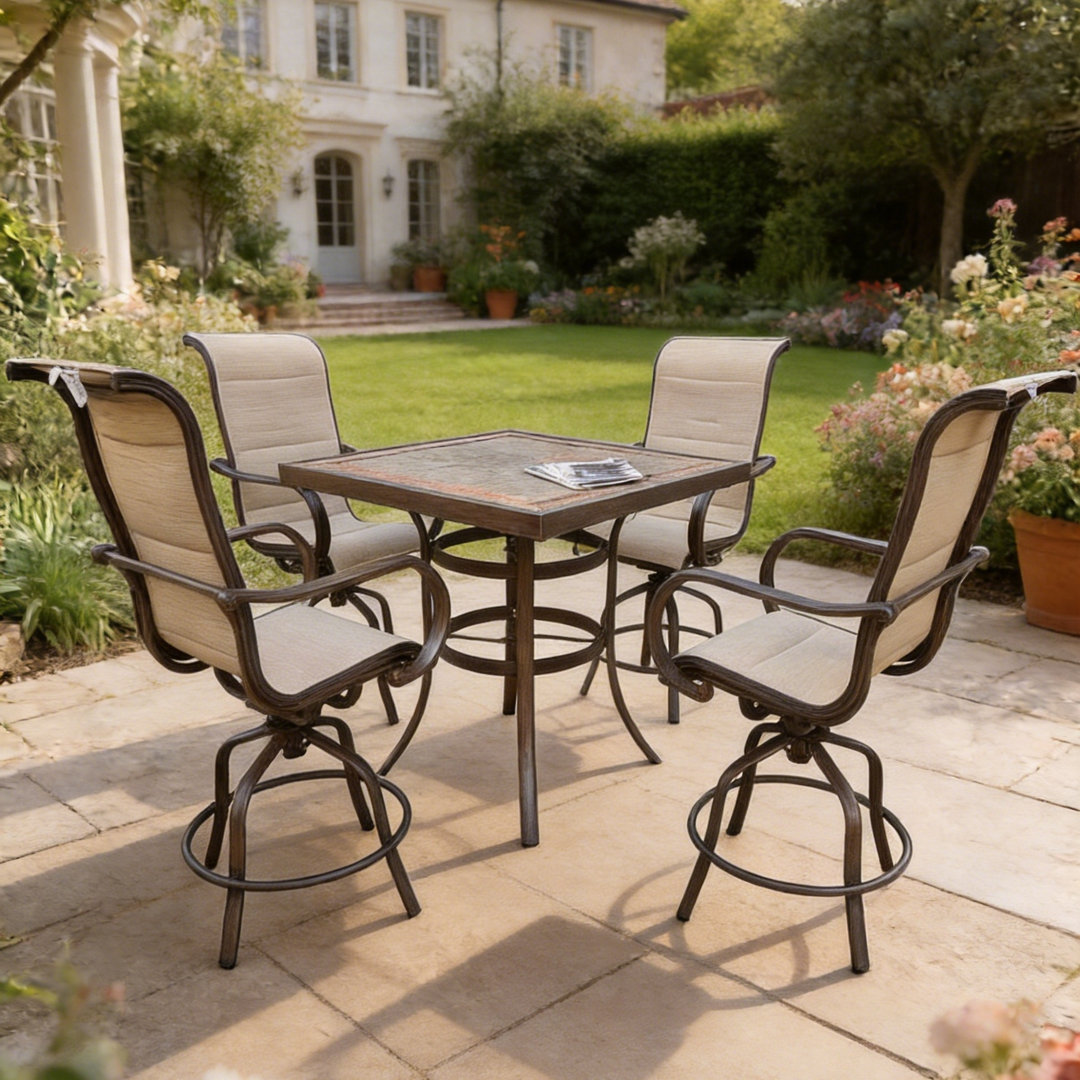 4 - Person Patio Dining Set with Square Table