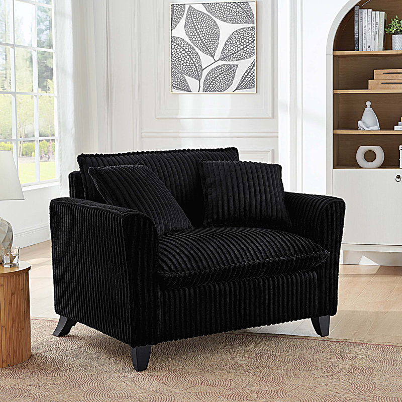Fauteuil Lazy, Noir